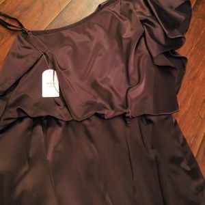 Brown Satin dress